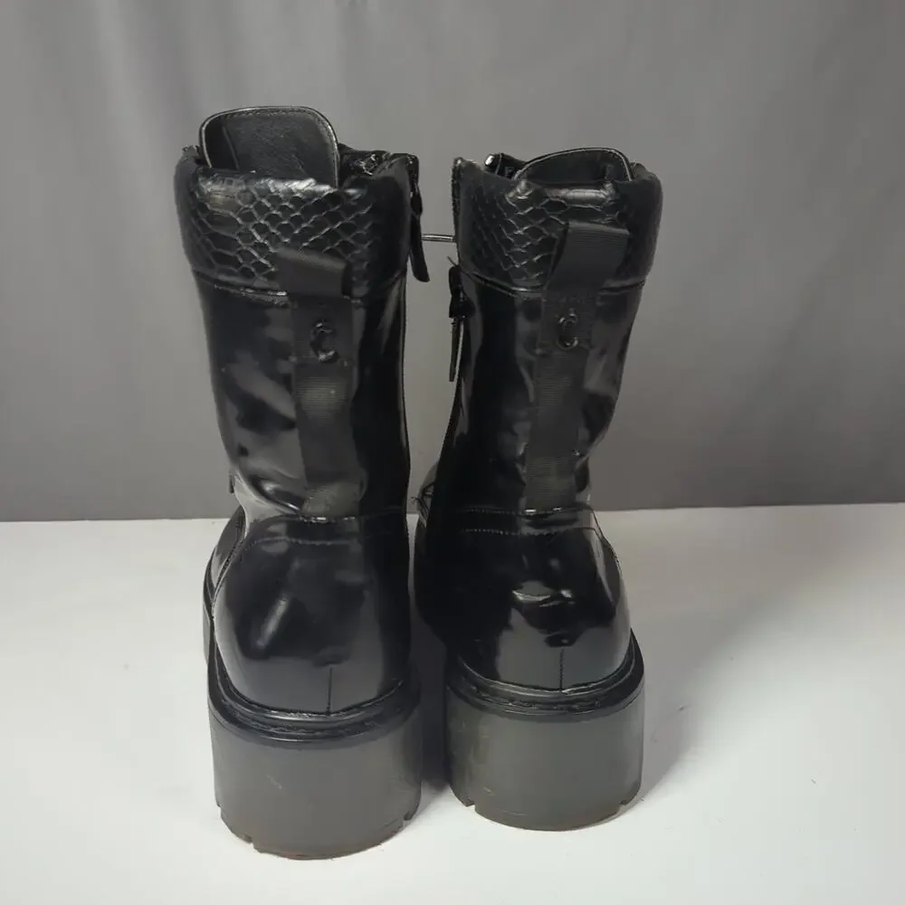 Circus by Sam Edelman Sanders Platform Combat Boots – Black